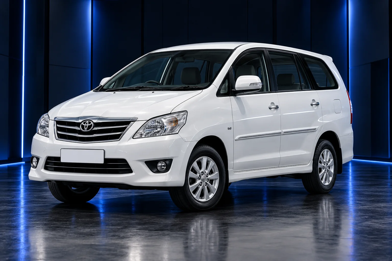 Original editorial image: am cab toyota innova blue studio